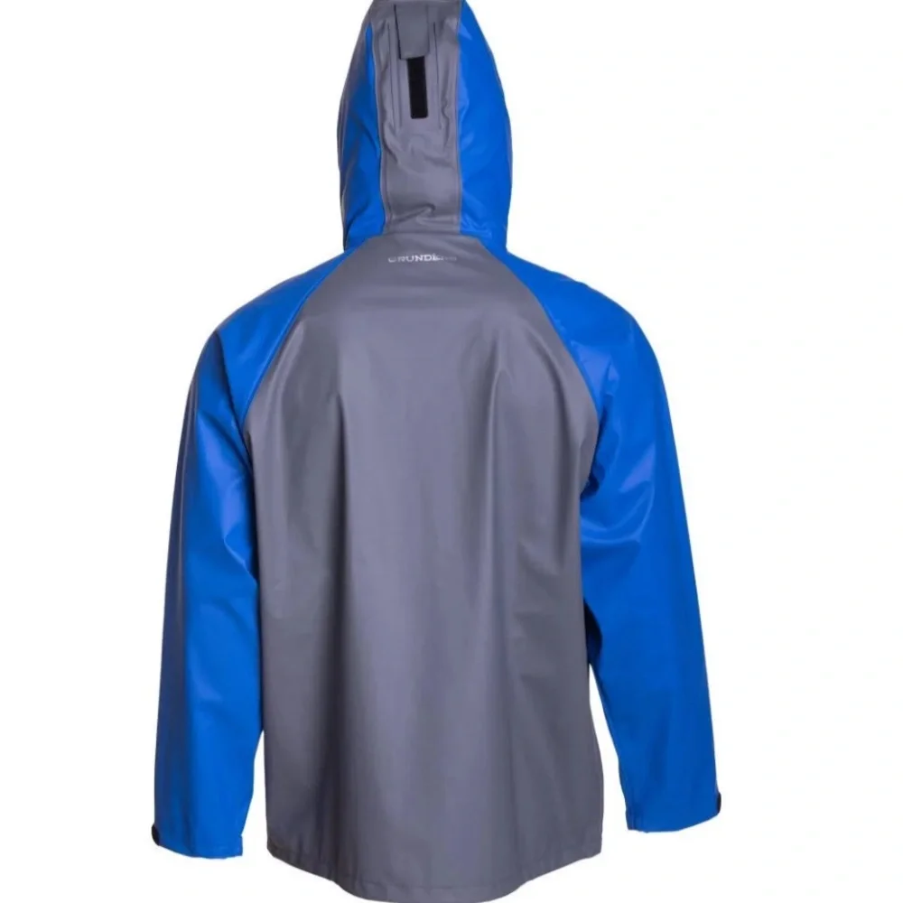 Grundéns Men's Blue and Gray Waterproof Raincoat - Picture 7 of 7